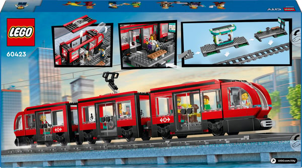 LEGO City Spårvagn och station Lekset 60423