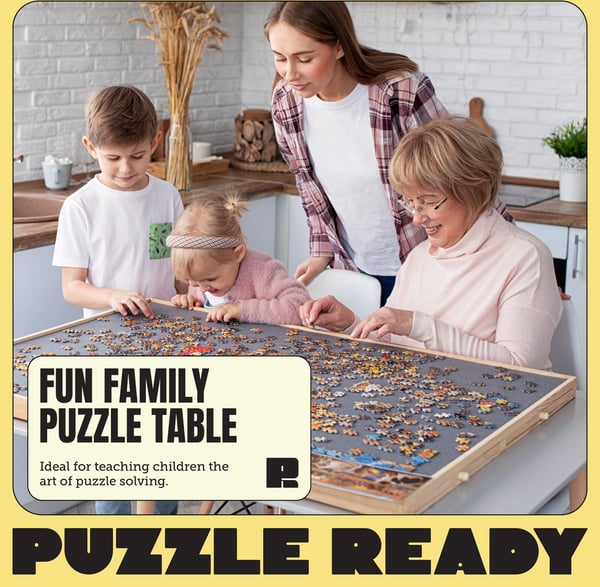 Puzzle Ready - Träpusselbräda, 1000 bitar