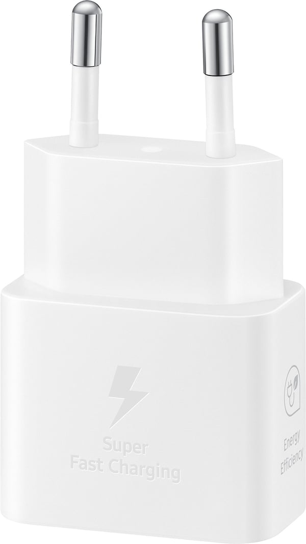 Samsung 25W USB-C GaN vægoplader, hvid