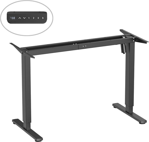 ErgoWork Stabil One -elbordets ram, svart