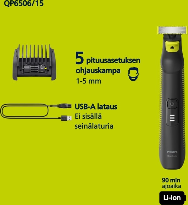 Philips OneBlade Pro QP6506/15 Ansigtstrimmer