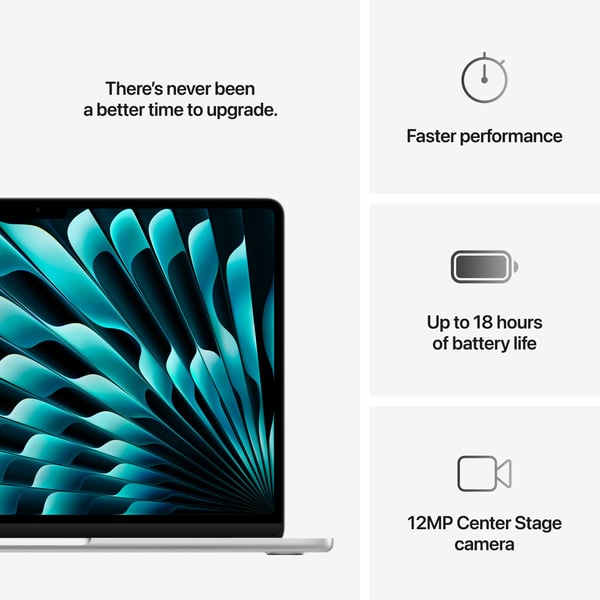 Apple MacBook Air 13" M4, 16 GB RAM, 512 GB SSD, 2025, Silver (MW0X3)