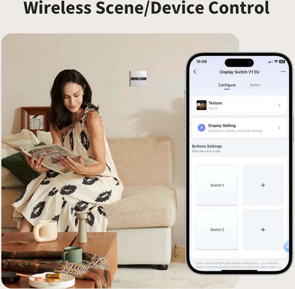 Aqara Display Switch V1 smarta hem väggströmbrytare