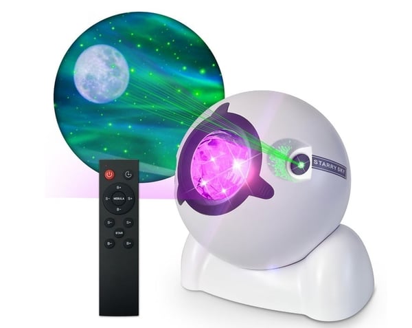 Music norra stjärnhimmel-projektor med LED-lampor