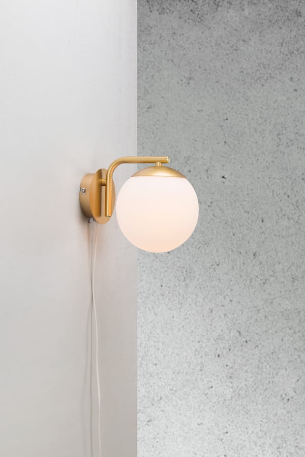Nordlux Grant vägglampa, mässing