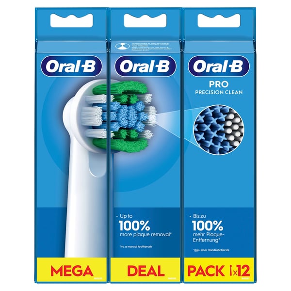 Oral-B Pro Precision Clean -ersättningsborstar, 12 st