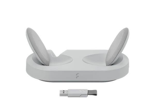 Fractal Design Scape Light trådlösa spelhörlurar, vita