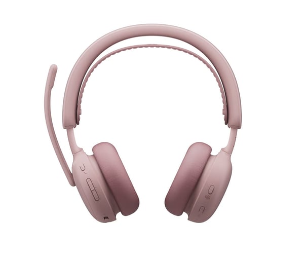 Logitech Zone Wireless 2 ES trådlösa hörlurar, Teams, rosa