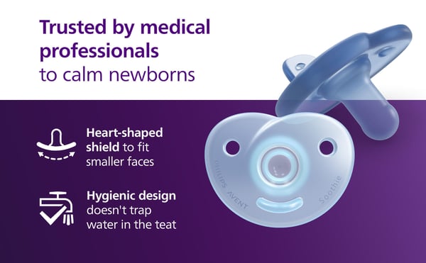 Philips Avent Soothie lugnande napp, 0–6 mån, blå, 2 st