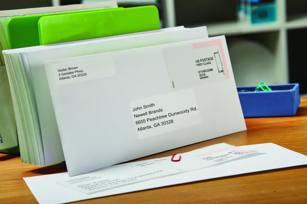 Dymo LabelWriter -adressetikett 89 x 36 mm, 520 etiketter, vit