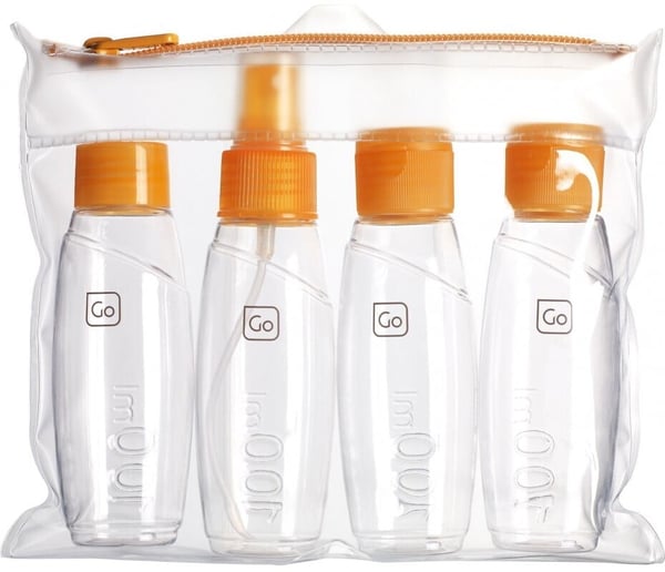 GoTravel Cabin Bottles - rejseflaskesæt, orange