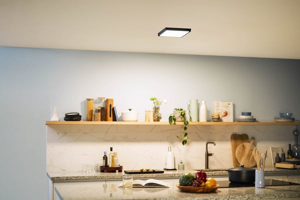 Philips Magneos DL252 -loftlampe, firkantet, sort, 1150 lm, 2700 K