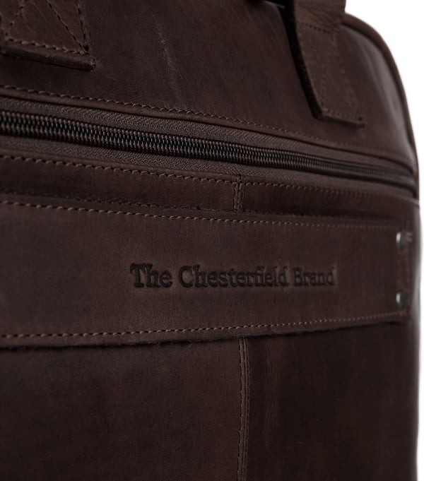 The Chesterfield Brand Calvi -computertaske til bærbar computer på 15,6 tommer, brun
