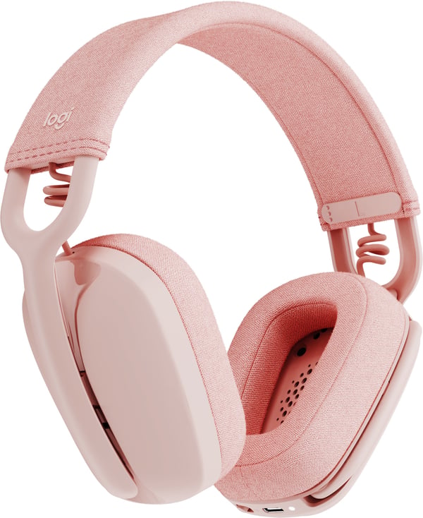 Logitech Zone Vibe 100 -trådløse høretelefoner, rosa