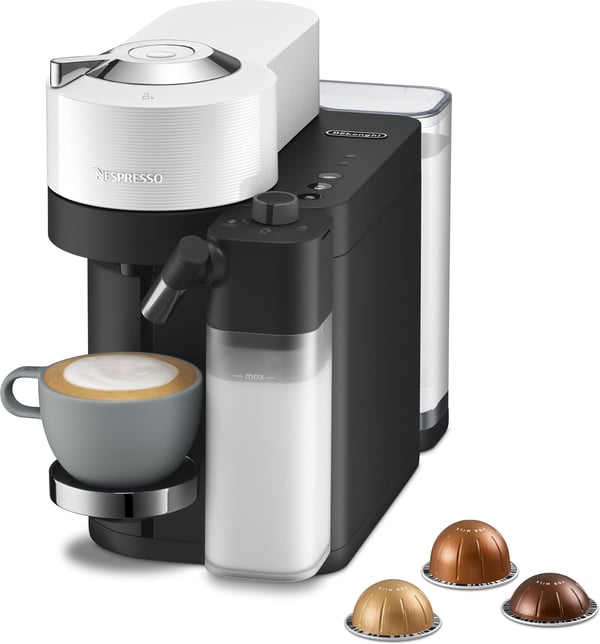 Nespresso Vertuo Lattissima ENV300.W -kapselkaffemaskine, hvid