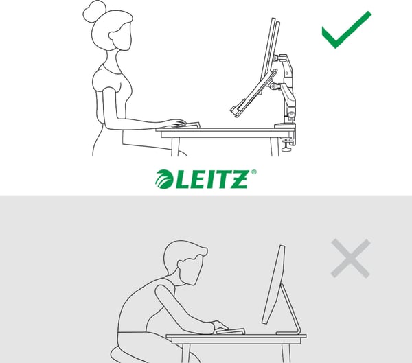 Leitz Ergo monitorstativ til skærm og bærbar computer