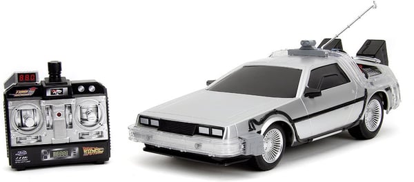 Jada Back to the Future RC Time Machine -radio-kontrolleret bil, 1:16