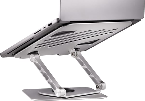 ErgoWork Alu 360° roterbar datorställ, silver