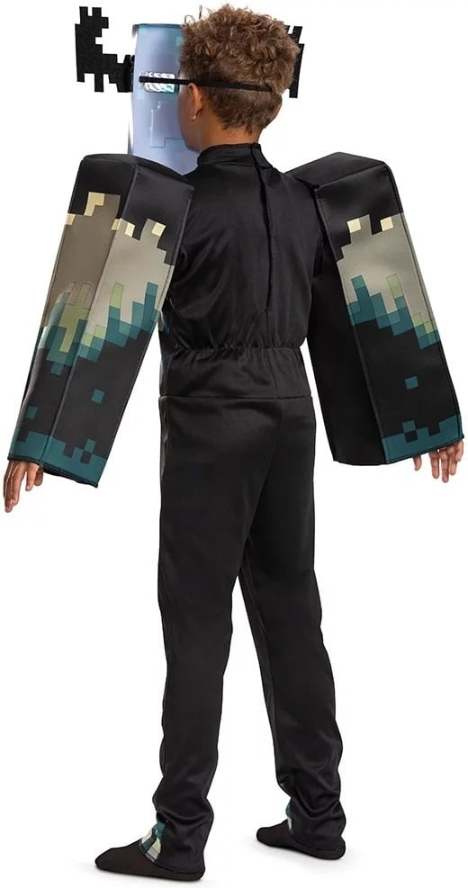 Minecraft Warden Deluxe-kostume, 7-8 år, 127-136 cm