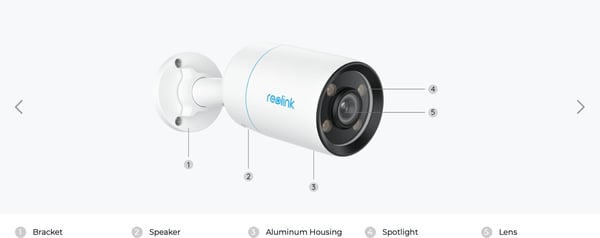 Reolink CX810 ColorX PoE övervakningskamera för inomhus- och utomhusbruk
