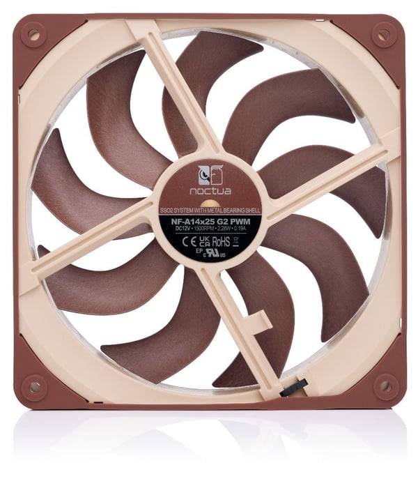 Noctua NF-A14x25 G2 PWM chassiventilator, 140 mm