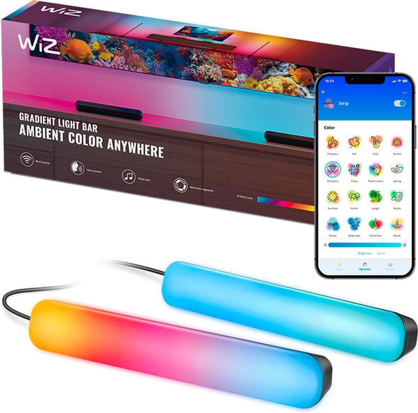 WiZ Gradient Light Bars smarta bordslampor
