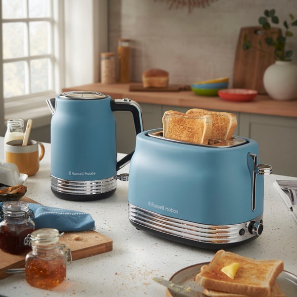 Russell Hobbs Hanley Retro Blå vattenkokare