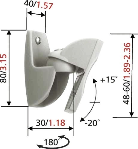 Vogel's VLB 500 - højttalerstativpar, sort