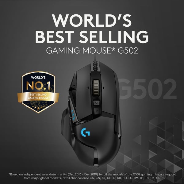 Logitech G502 HERO -spelför mus