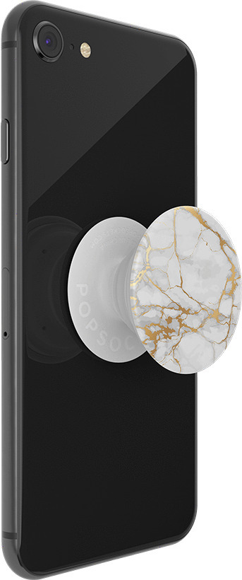 PopSockets PopGrip -hållare, Guld Lutz Marble