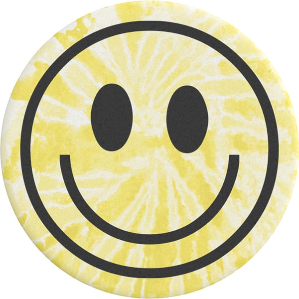 PopSockets PopGrip holder, Tie Dye Smiley