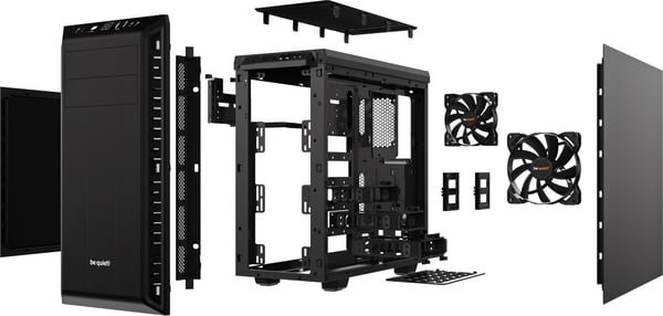 be quiet! Pure Base 600 ATX-chassi, svart
