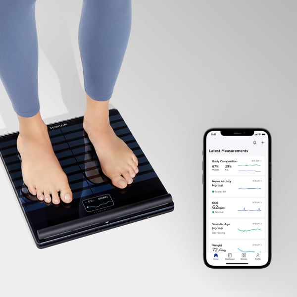 Withings Body Scan -smartvægt, sort