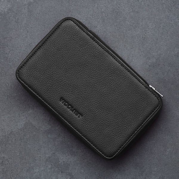 Woolnut Leather Tech Organizer - tilbehørstaske, sort