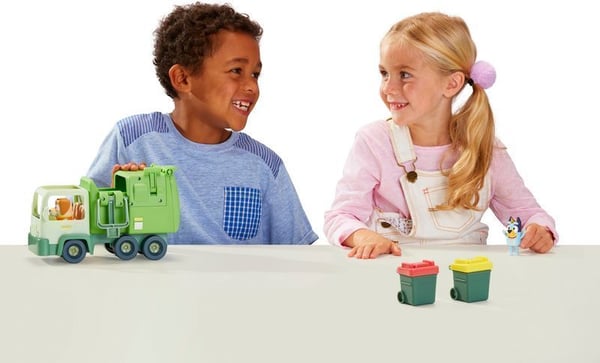 Bluey skraldebil og figurer