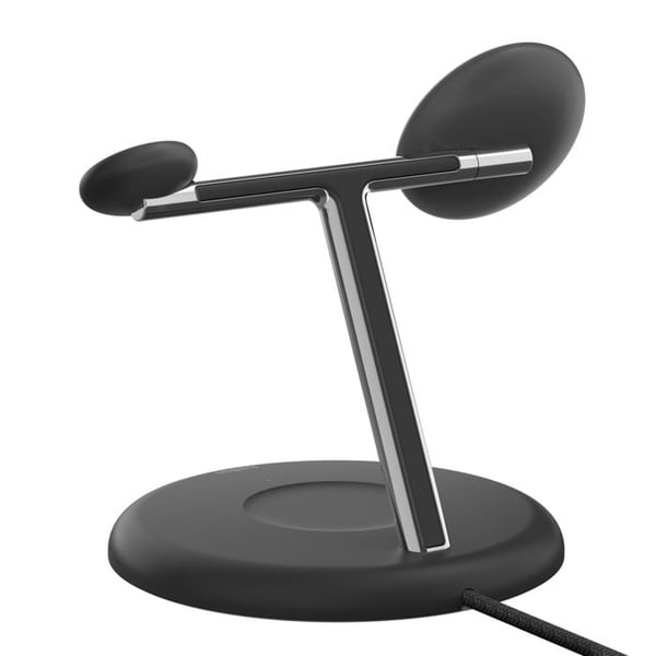 Belkin BoostCharge Pro 3-i-1 Qi2 trådløs ladestation med MagSafe, sort