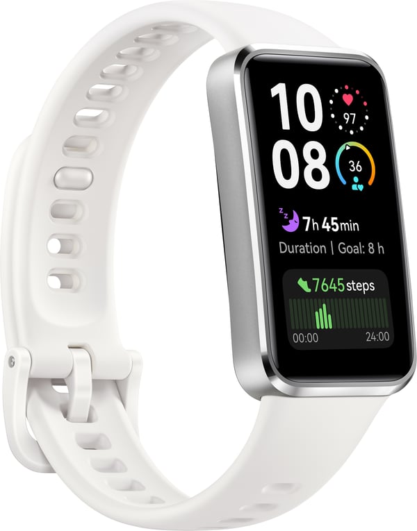 Huawei Band 10 aktivitetsarmband, vitt