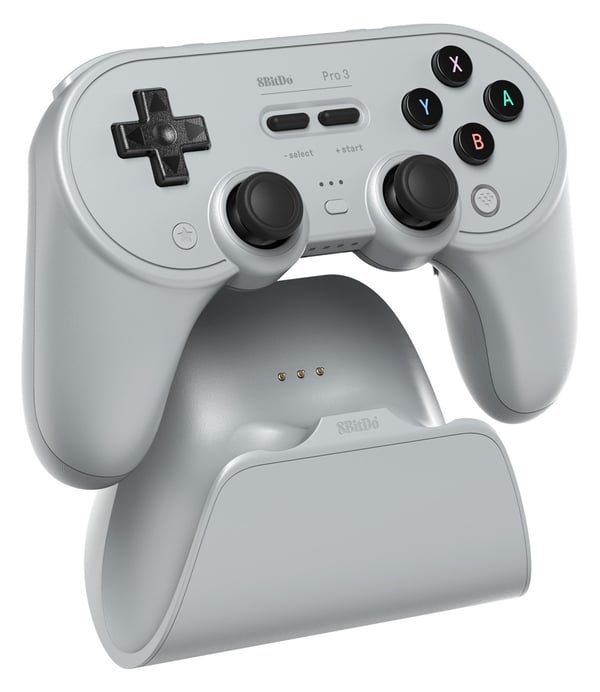 8BitDo Pro 3 Bluetooth-spelkontroll Grå PC/SWITCH