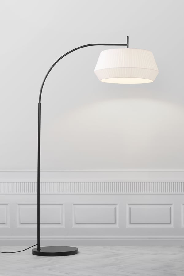 Nordlux Dicte golvlampa, vit