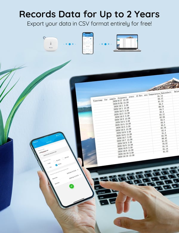 Govee WiFi-termometer hygrometer temperatur- och fuktmätare
