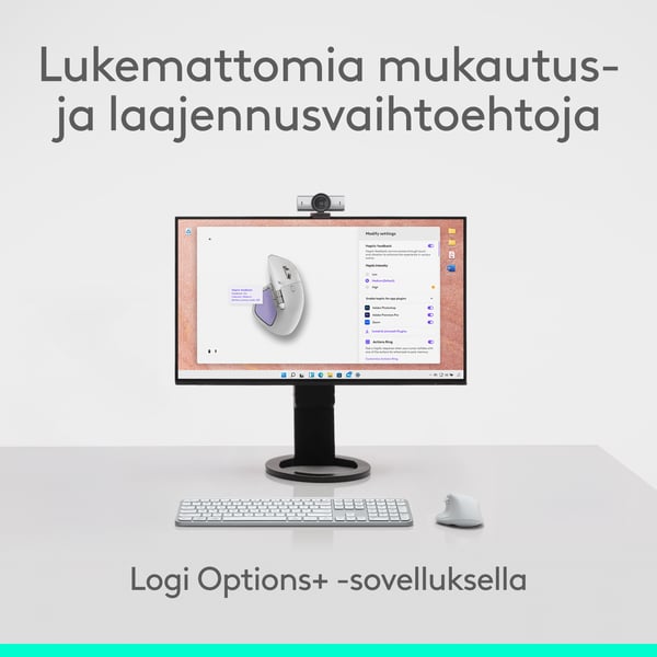 Logitech MX Master 4 för Mac mus, vit