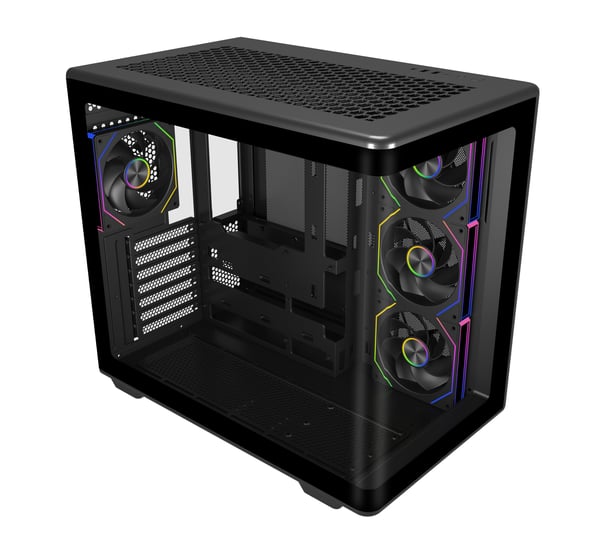 Cooler Master Elite 600 4 Fläktar ATX-chassi, svart
