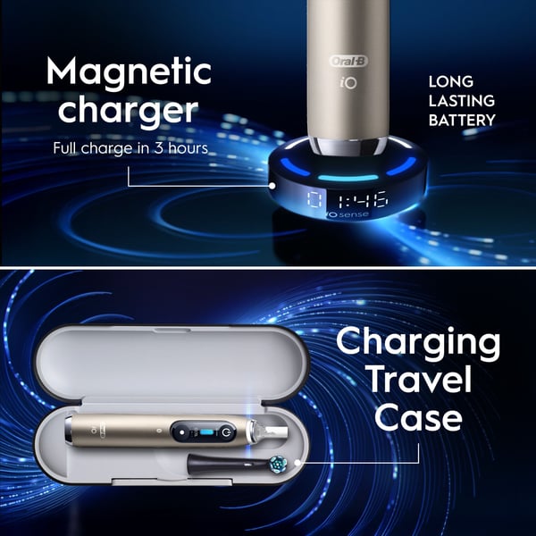 Oral-B iO10 elektrisk tandborste, Lunar Gold