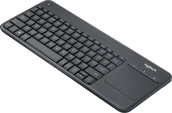 Logitech K400 Plus tastatur med touchpad, sort