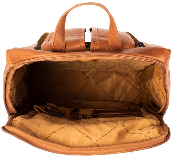 The Chesterfield Brand Rich -rygsæk til 15,6" bærbar computer, cognac
