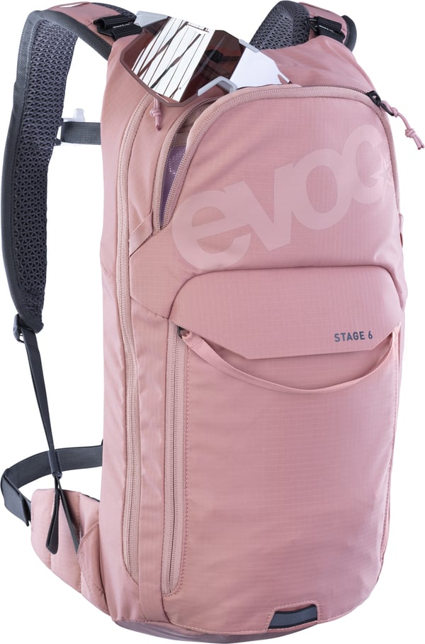 Evoc Stage 6 cykelrygsæk med 2 liters væskeblære, pink