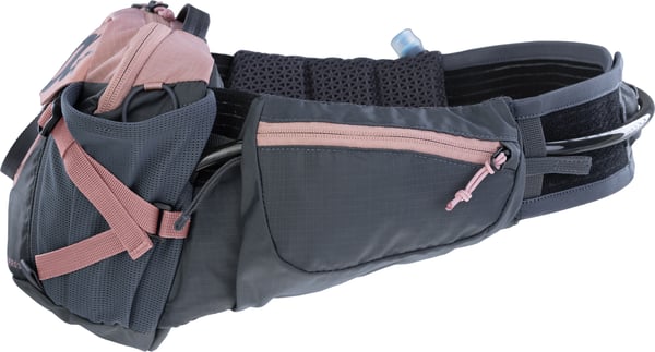 Evoc HIP PACK PRO 3 bæltetaske 1,5 l med væskeblære, pink/grå