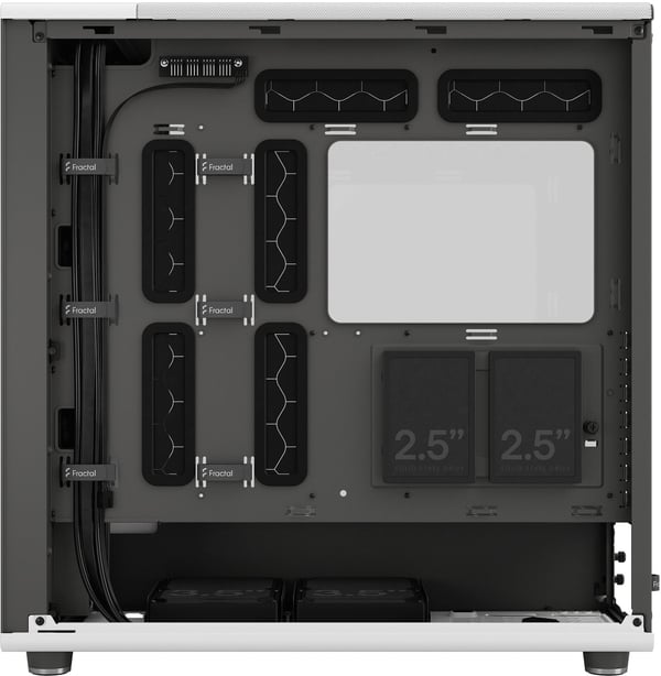 Fractal Design North XL Chalk White TG Clear E-ATX-chassis, hvid