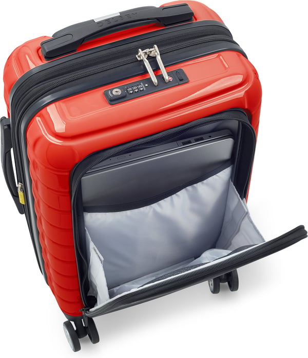 Delsey Shadow 5.0 Udvidelig Business 55 cm kuffert, rød/sort