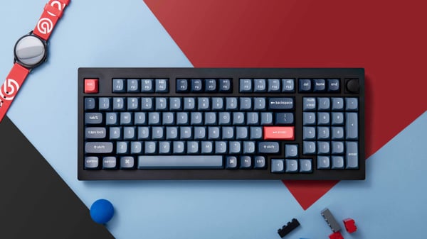 Keychron V5 Max QMK/VIA Fullständigt Monterat Reglage 96% Mekaniskt Tangentbord, Jupiter Brown-brytare